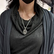 OPEN HORSESHOE #1 with GODSIZE® I.D. TAG NECKLACE / オープンホースシュー#1ゴッドサイズ® I.D.タグネックレス