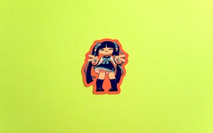 クソアチィくまステッカー：二木二咲（フタツギニサ）