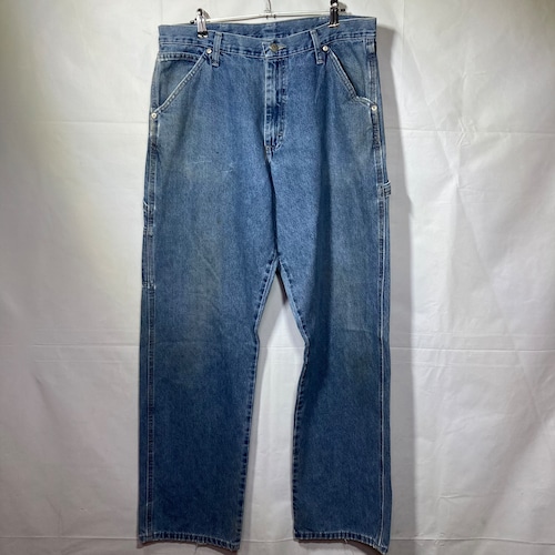 90s Wrangler デニムペインターパンツ カーペンターワークパンツ W86cm バギーパンツ ワイド ヴィンテージ ジーンズ ジーパン ペインター