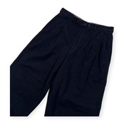 PAPAS パパス ツイルコットンネル ツータック スラックス パンツ サイズ M /ネイビー/メンズ/日本製
