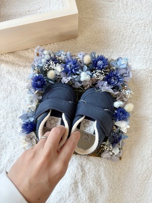 ブルー｜ママの手で仕上げるベビーシューズボックス