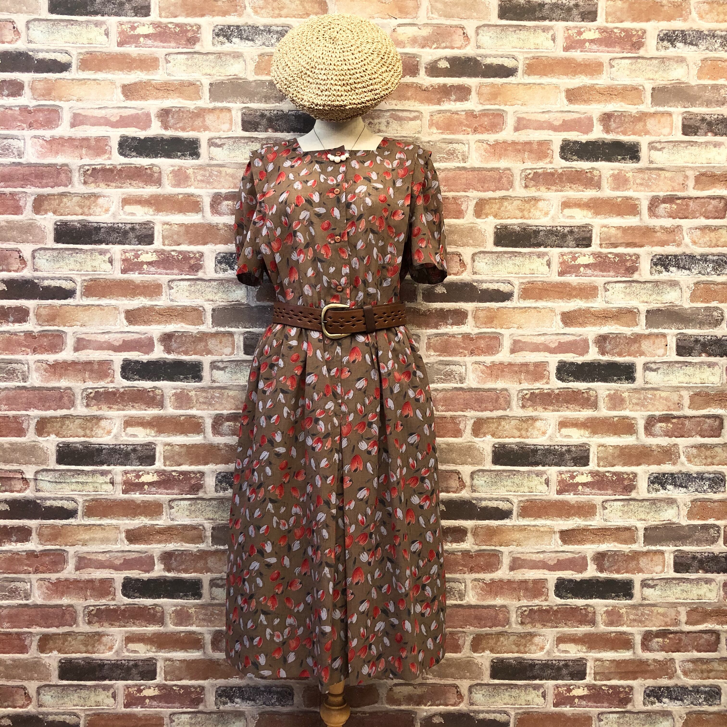 Pattern Brown One-piece