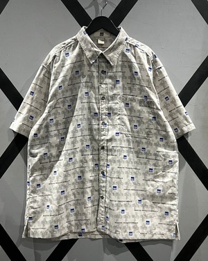 【X VINTAGE】“MARITHÉ + FRANÇOIS GIRBAUD” Logo Pattern Vintage S/S Shirt