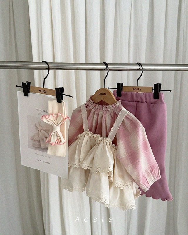 [即納]≪Aosta≫Lace Tiered Blouse 14