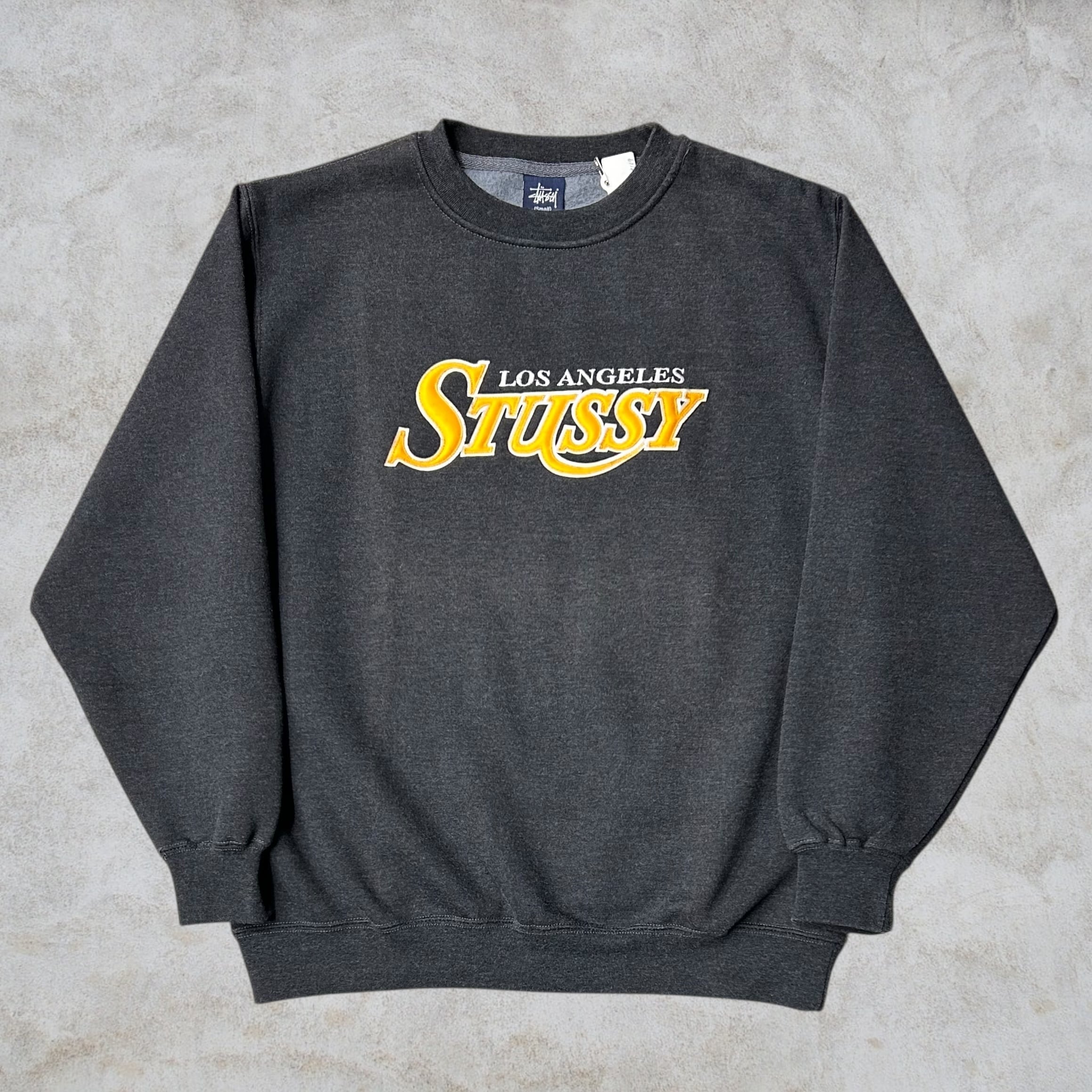 80~90's old stussy “stussy fresh gear” Design Tee “襤褸”黒タグ