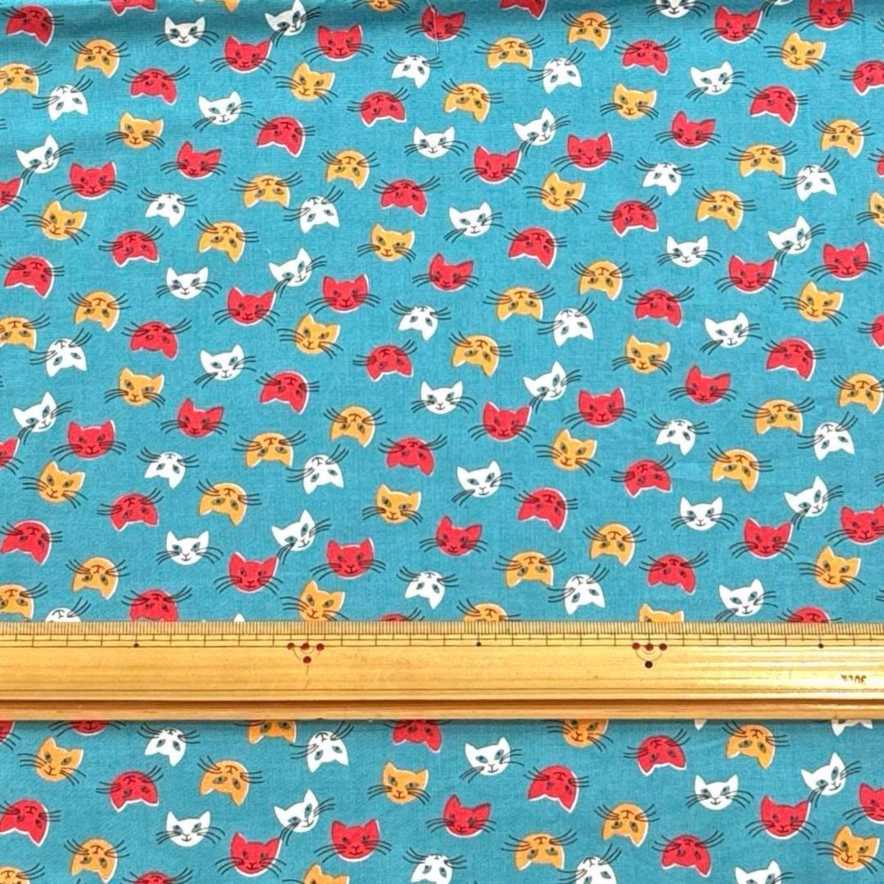 Cdr480-1◆50cm◆S◆綿100%シャーティング生地◆ネコ柄