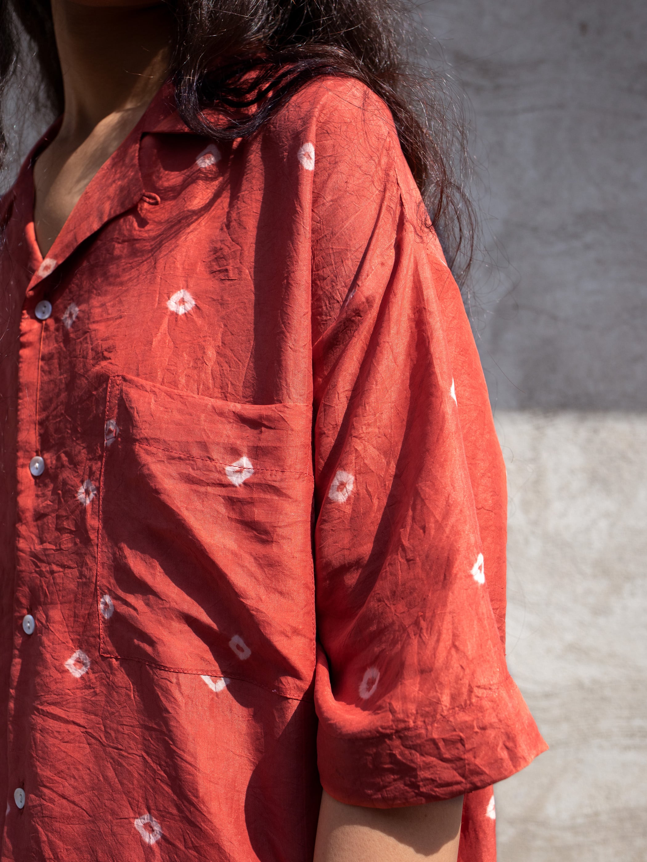 KUSHI SHIRT - MADDER RED | TADO