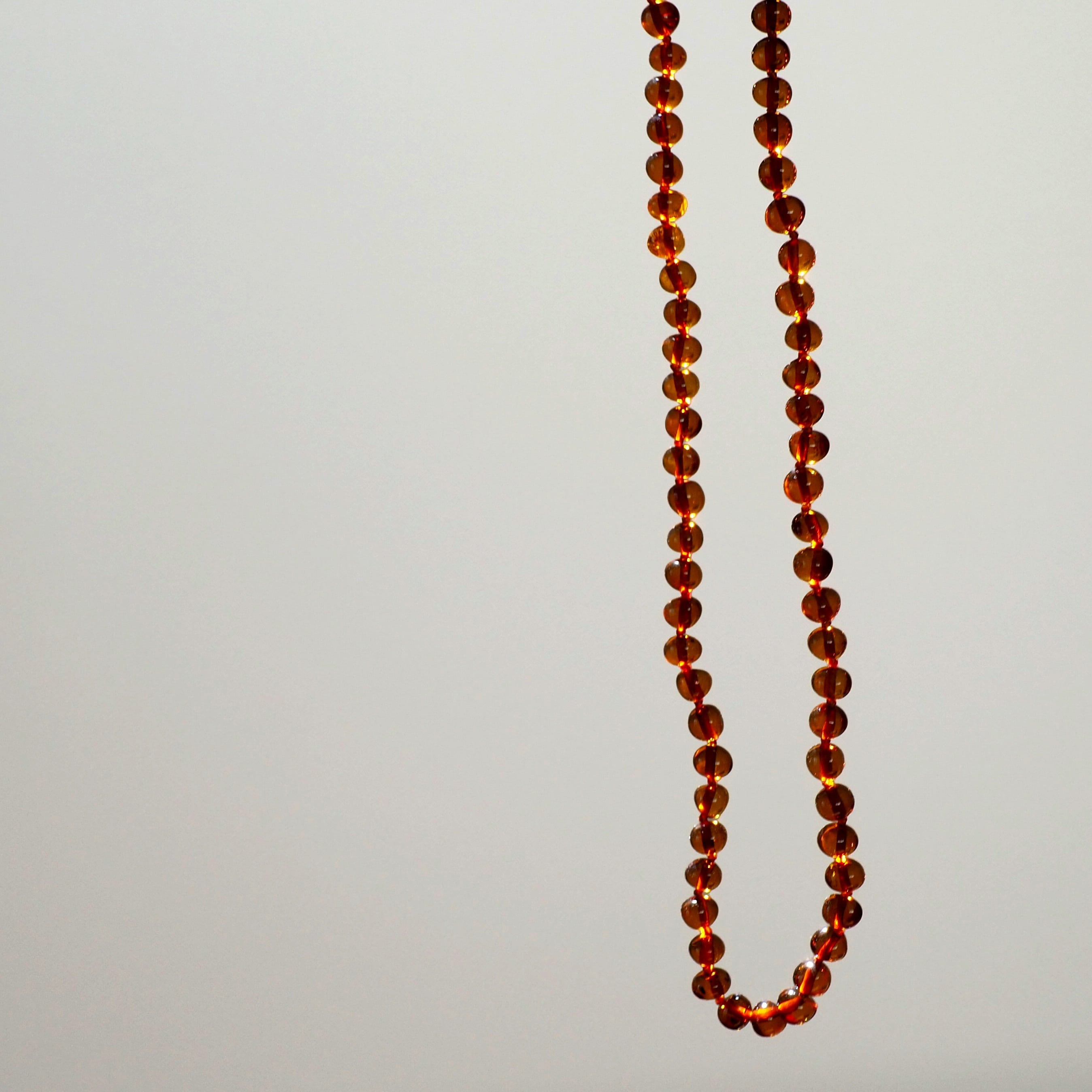 天然琥珀ネックレス ハニーアンバー 50cm | Heart of Stone