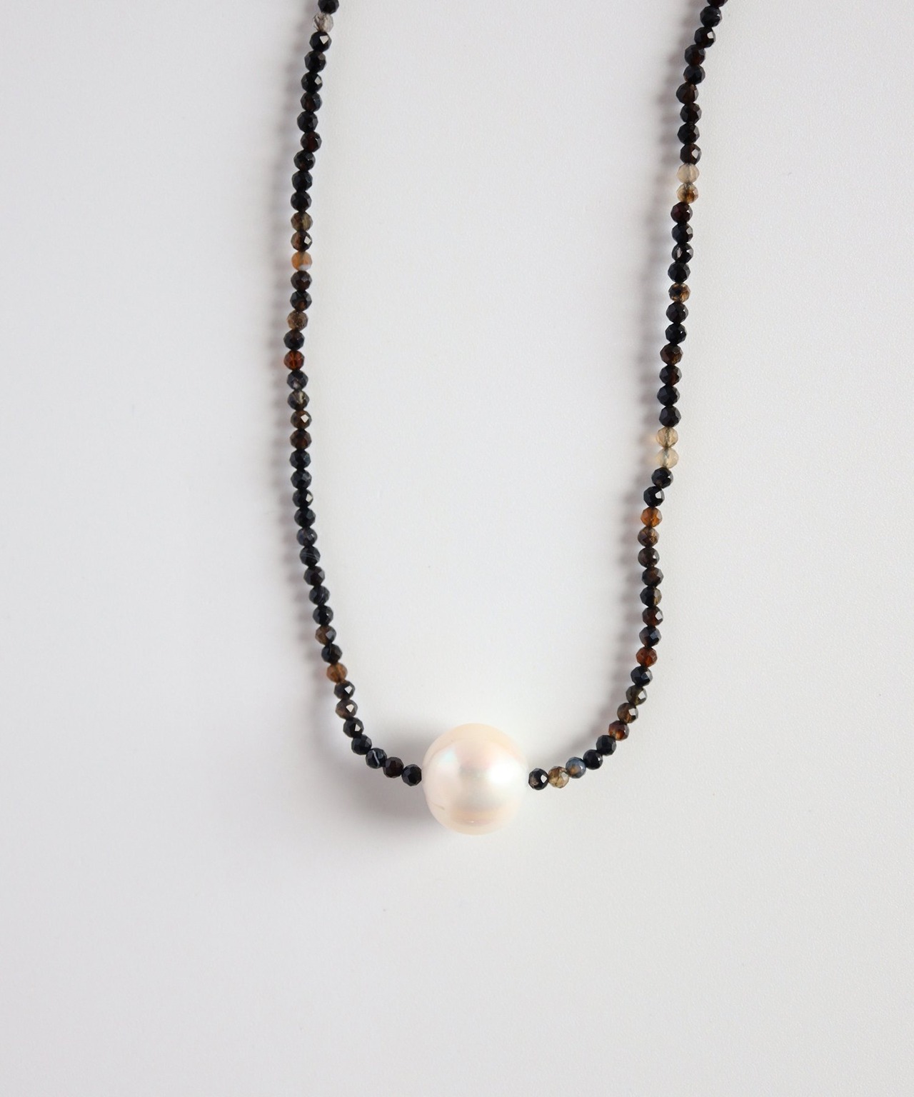 オニキス×シェルパールネックレス/024045