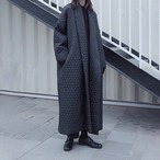 Quilted long coat (ME106)