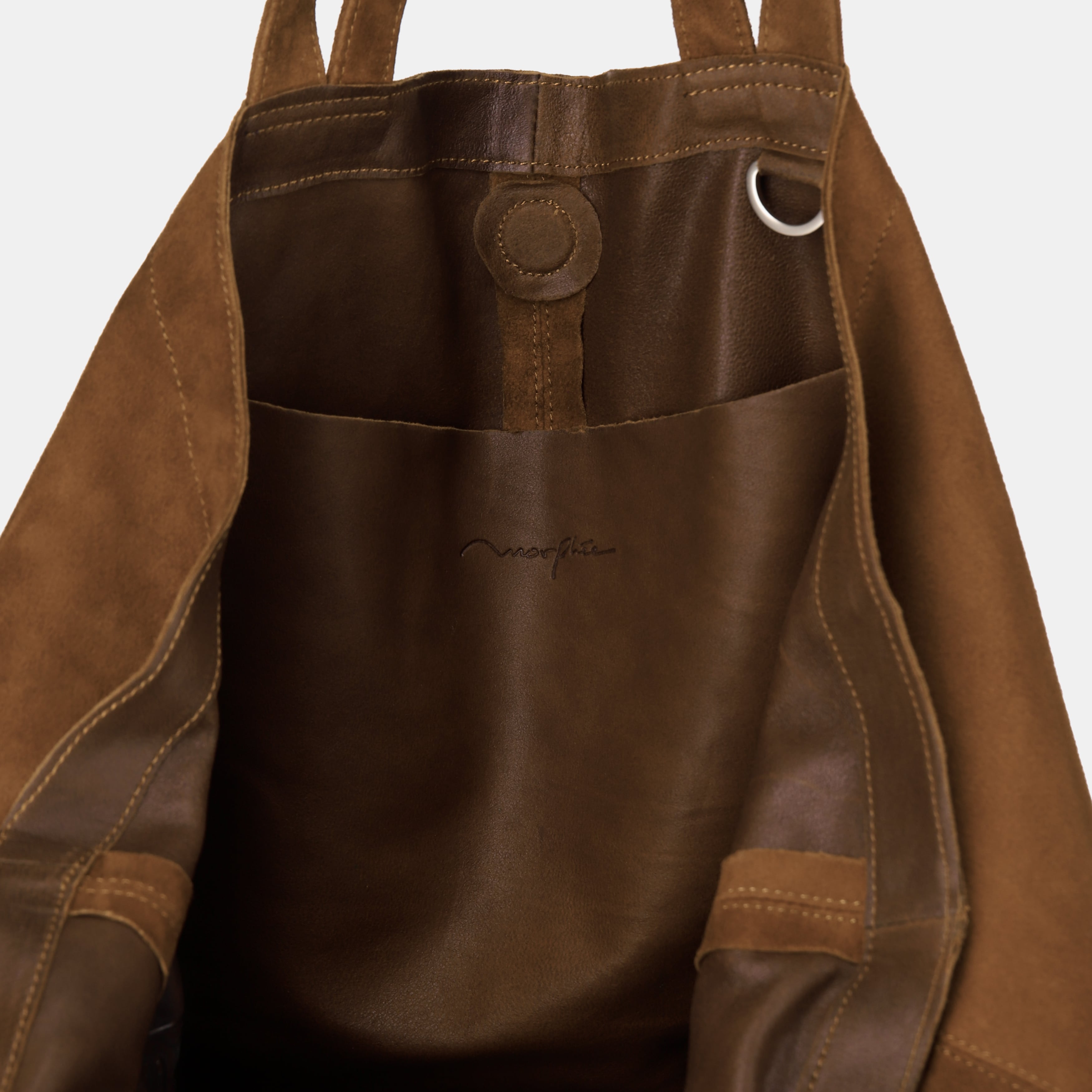 Morphee　DOUBLE TOTE XXL DOUBLE TOTE（XXL Size）OIL SUEDE BROWN | Morphee（モルフェ）