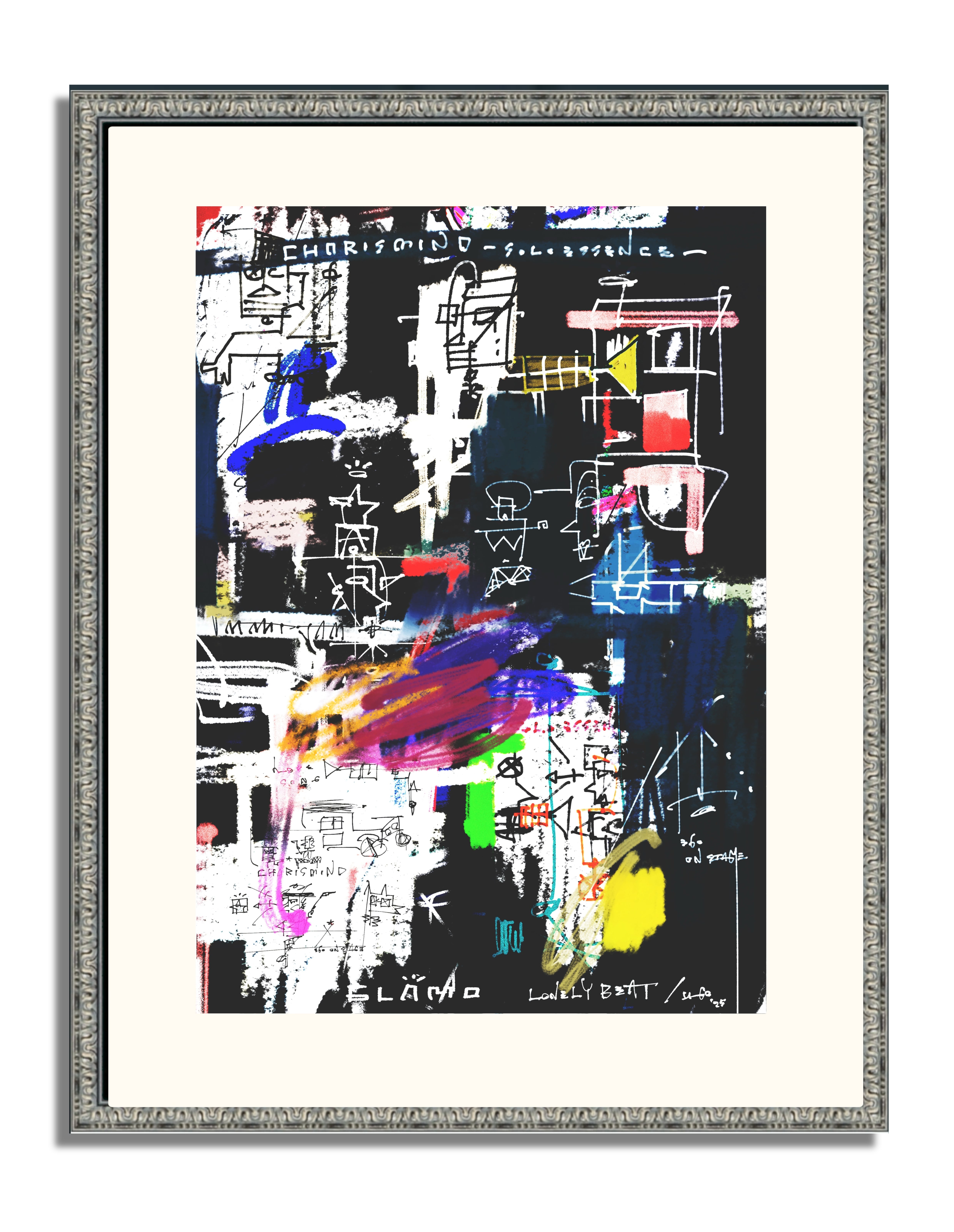 A3 ﾌﾚｰﾑ込み「MAAAT JAM」ｸﾞﾗﾌｨﾃｨ 絵画 | U-GO THE ARTWORK -official