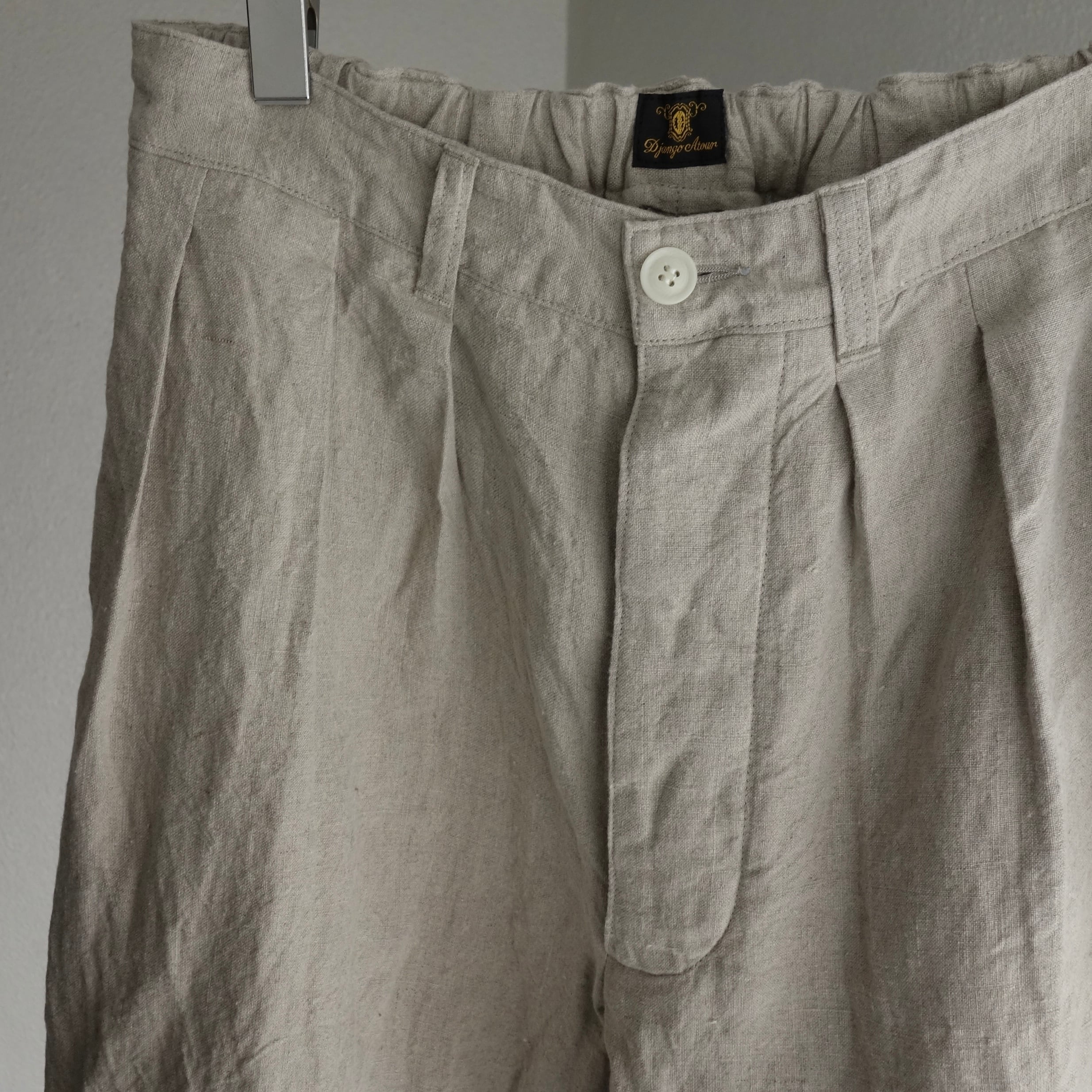 montparnasse belgium-linen pants / belgium-ecru