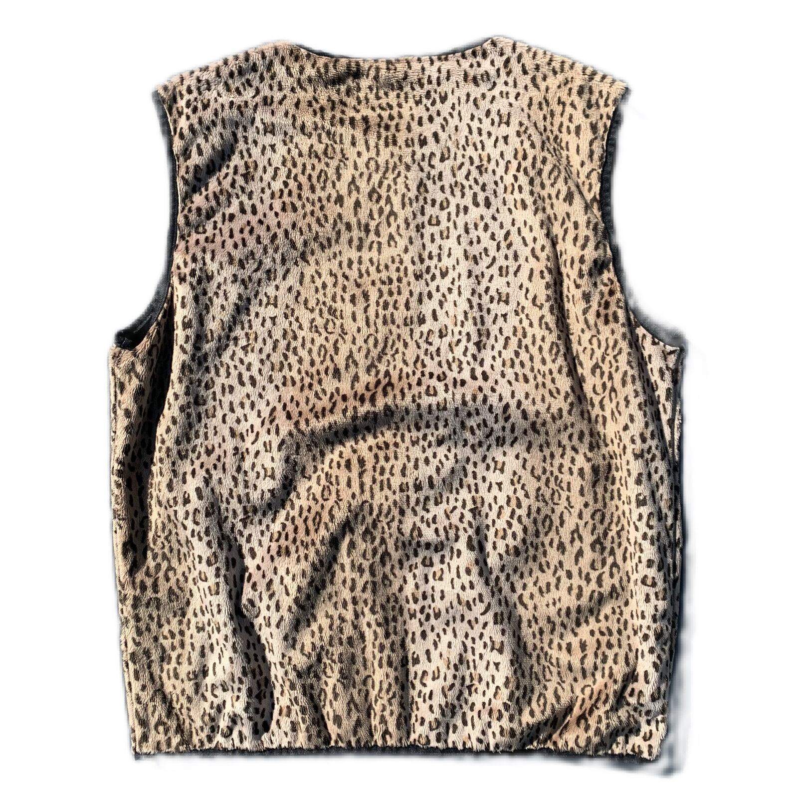 【新品未使用】Needles W.U. Piping Vest Leopard