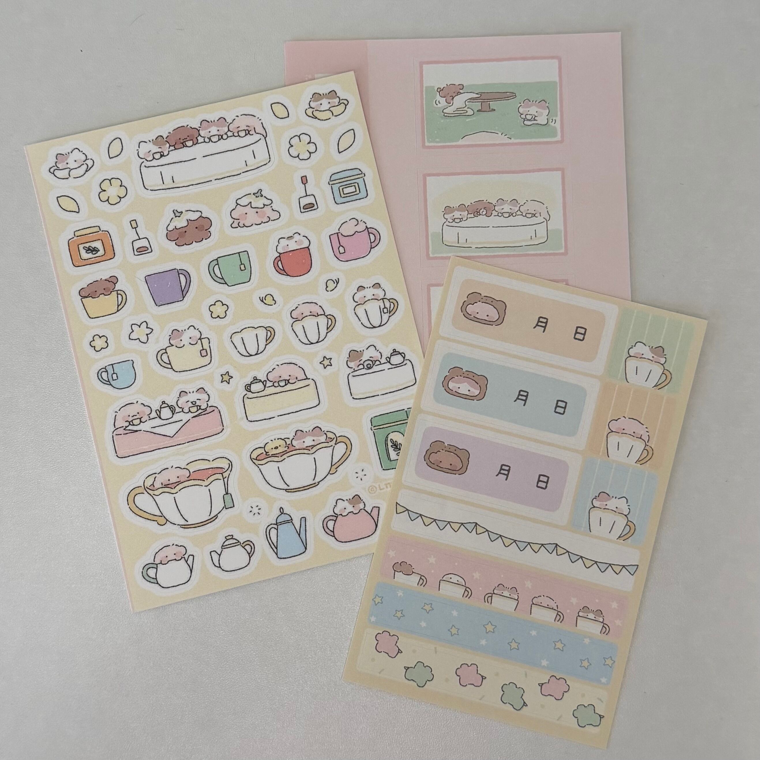 nyung nyung shop 〔sticker-お茶- 〕