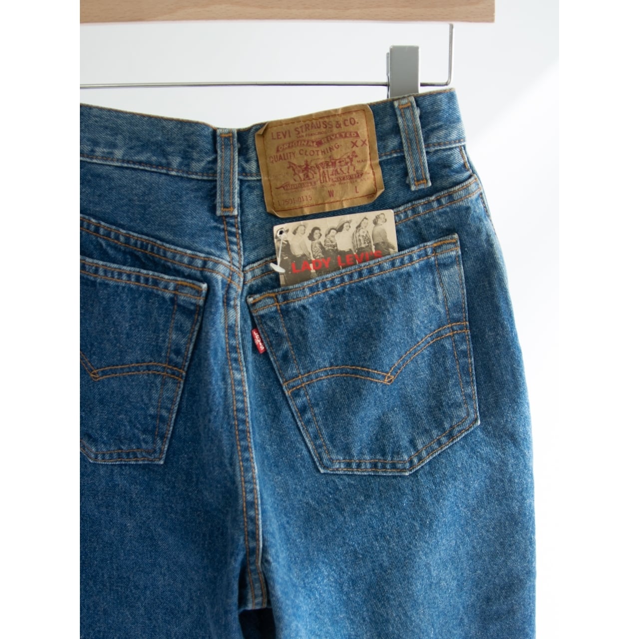 【Dead Stock LEVI'S 17501】Made in U.S.A. 90's tapered denim pants 5M(デッドストック リーバイス アメリカ製 テーパードデニムパンツ ジーンズ)