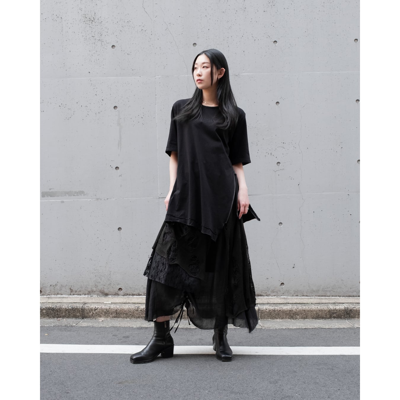 トップス d.hygen finger hole long sleeve t-shirt d.hygen finger hole long sleeve t-shirt｜Organicsnmore.com