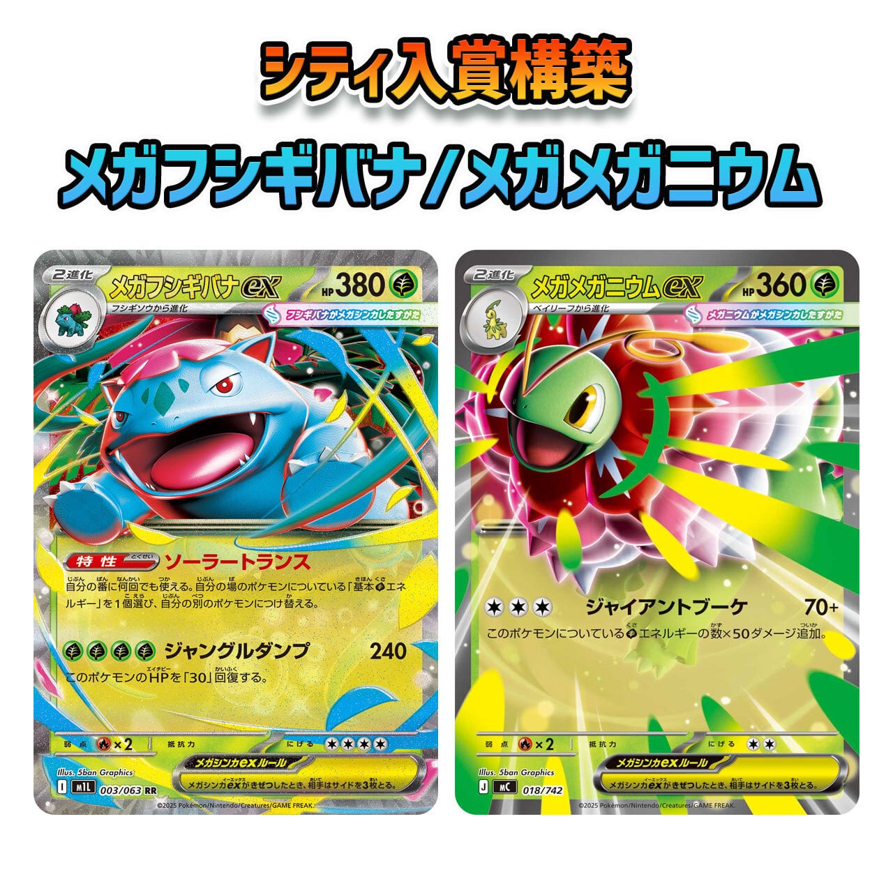 シティリーグ入賞構築 ムニキスゼロ環境 メガフシギバナex/メガ