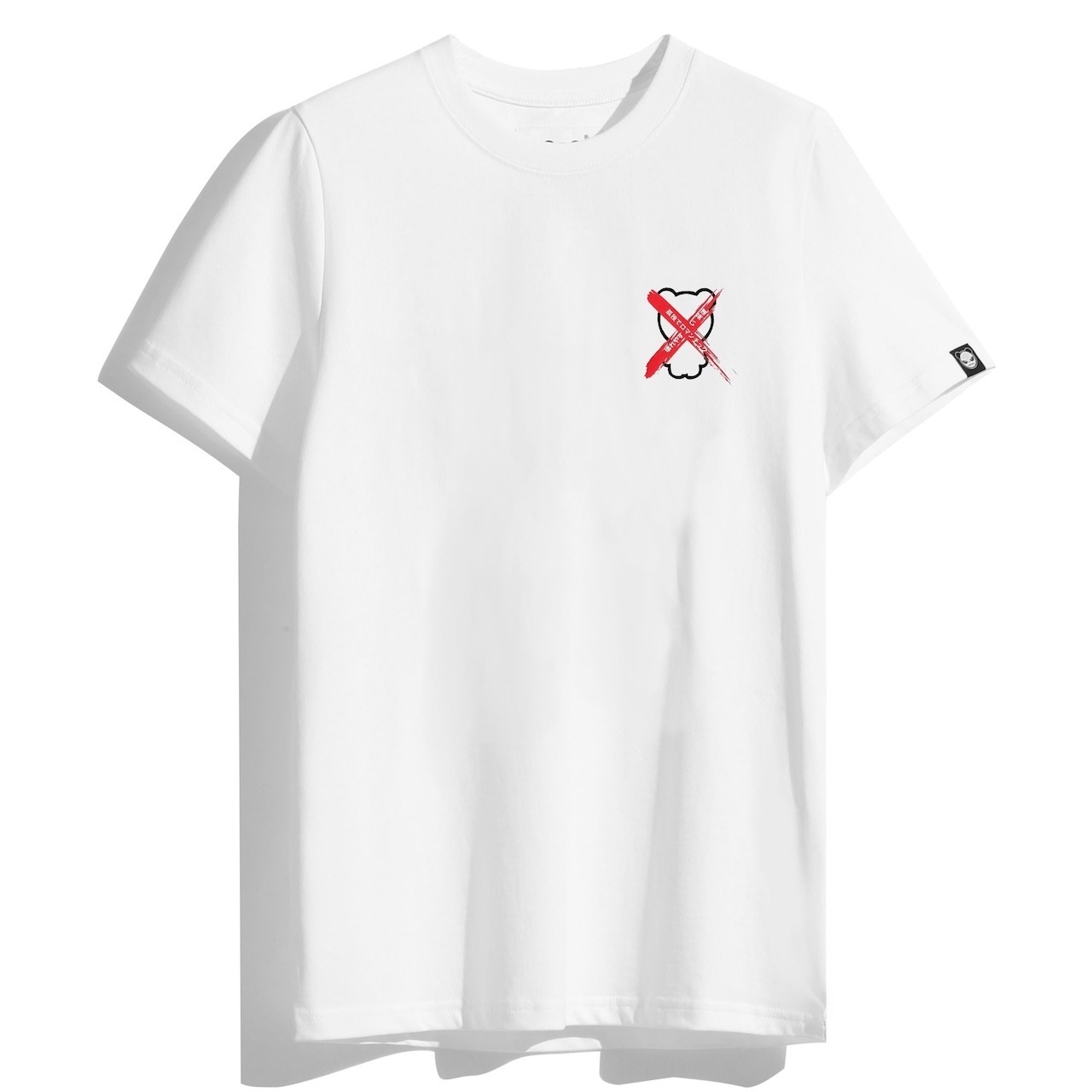 SALE【HIPANDA ハイパンダ】メンズ ドロップショルダー プリント Tシャツ / MEN'S DROPPED SHOULDER PRINTED SHORT SLEEVED T-SHIRT / WHITE・BLACK