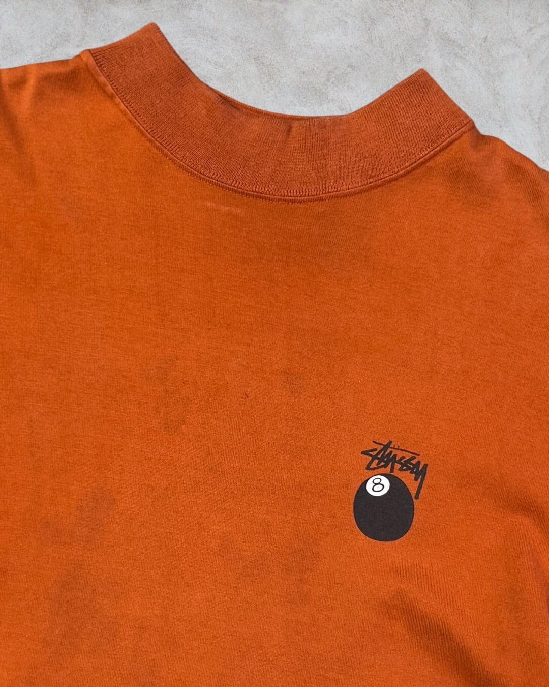 80's~90's old stussy 8 Ball Mock Neck Tee “黒タグ” “8ボール” “レア
