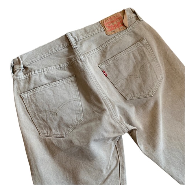 00s levi's 501 beige denim jeans | pool old stuff