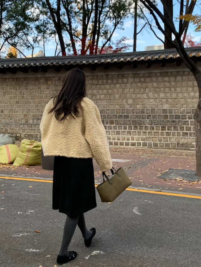 (予約) signature / Condie shearling mustang coat 2color