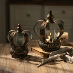 キャンドルホルダー キャンドル 燭台 装飾 ブラウン 金属 北欧 モダン ヨーロピアン レトロ おしゃれ ヴィンテージ ダイニング リビングルーム 寝室 テーブルトップ