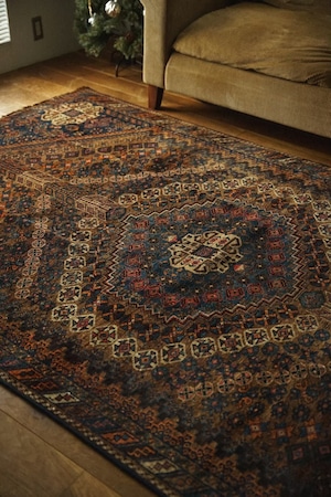 701 -Semi Antique Qashqai Kashkuli rug