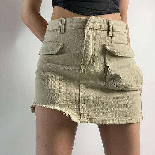 新作 レディース ボトムス スカート プリーツスカート ロリ デニム ダメージ加工 タイトスカート