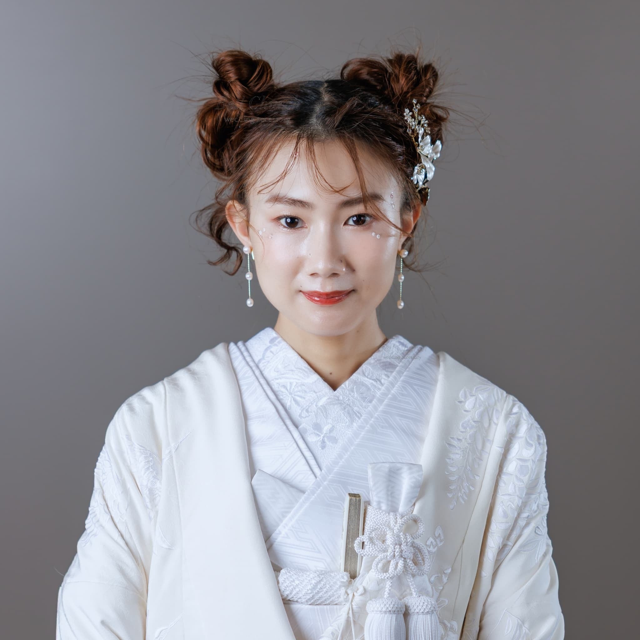 ヘッドドレス お花モチーフ ビジュー アンティークシルバー(BC-H40