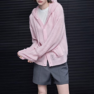 フーディーニットカーディガン ・20979 フーディーニットカーディガン ・20979