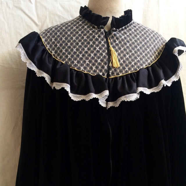 70s velvet house coat