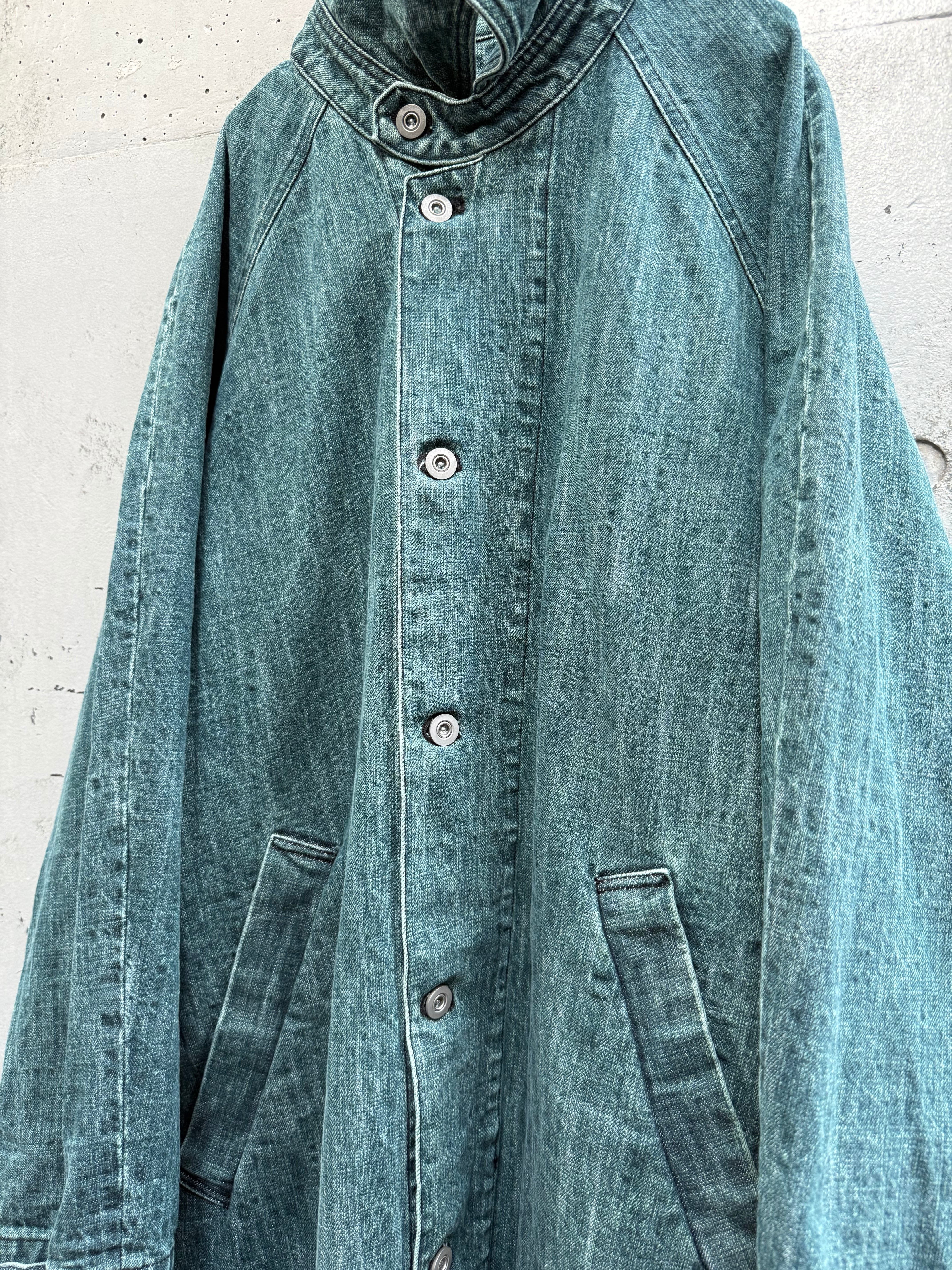 VOAAOV』 RANDOM CRUNCH DENIM Long Coat / used | SUKIKIRAI