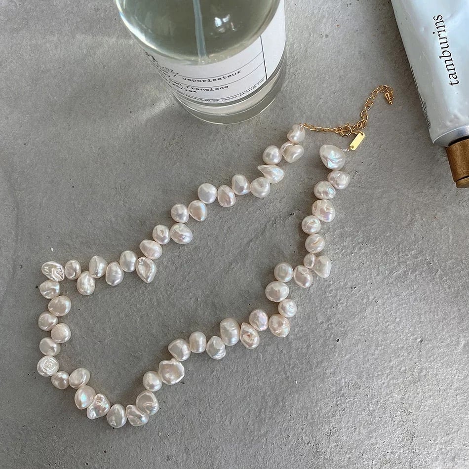 S925 Big Pearl necklace (N171) | onesea powered by BASE