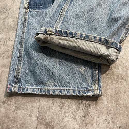 USA生地製 デニム ダブルニー Carhartt B73 DST 31×30 詳細写真5