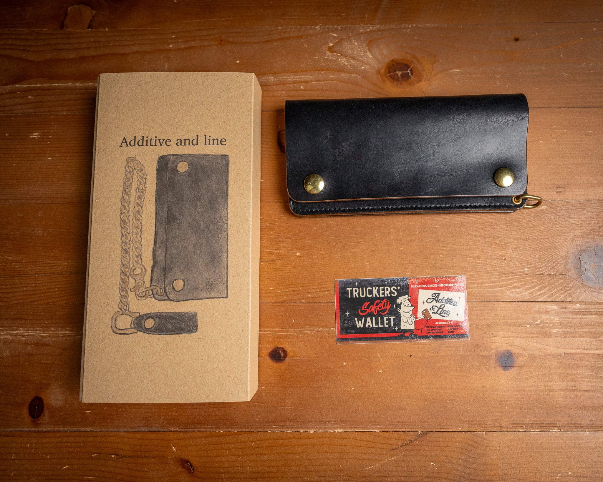 Additive and Line】Tracker Wallet TW-003 Maryam Horse Butt 2層