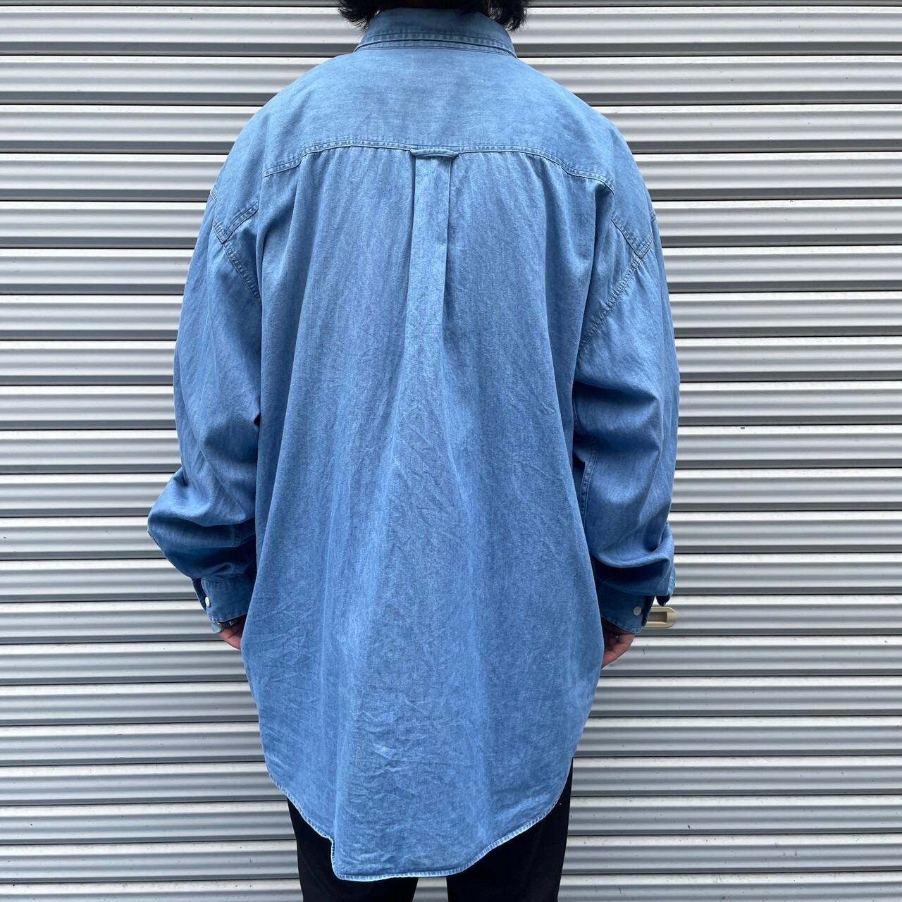 ビッグサイズ 90年代 エルエルビーン シャンブレーシャツ メンズ2XL 