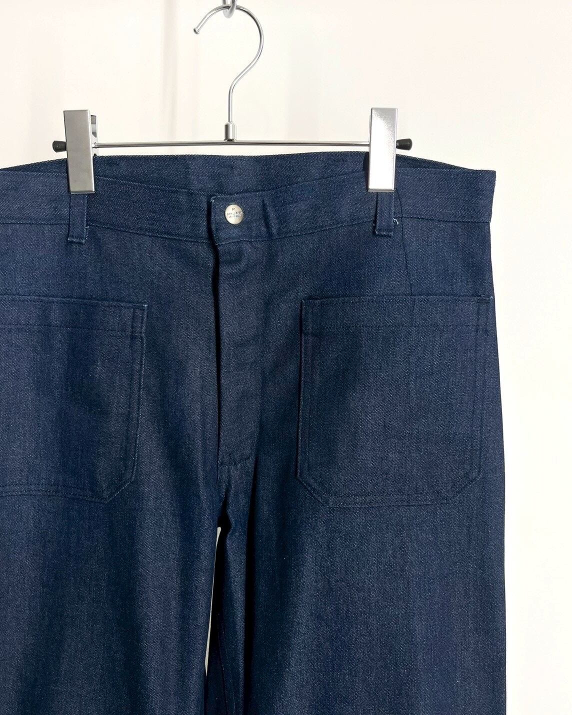 80s US NAVY Denim Sailor Pants | VOLAR
