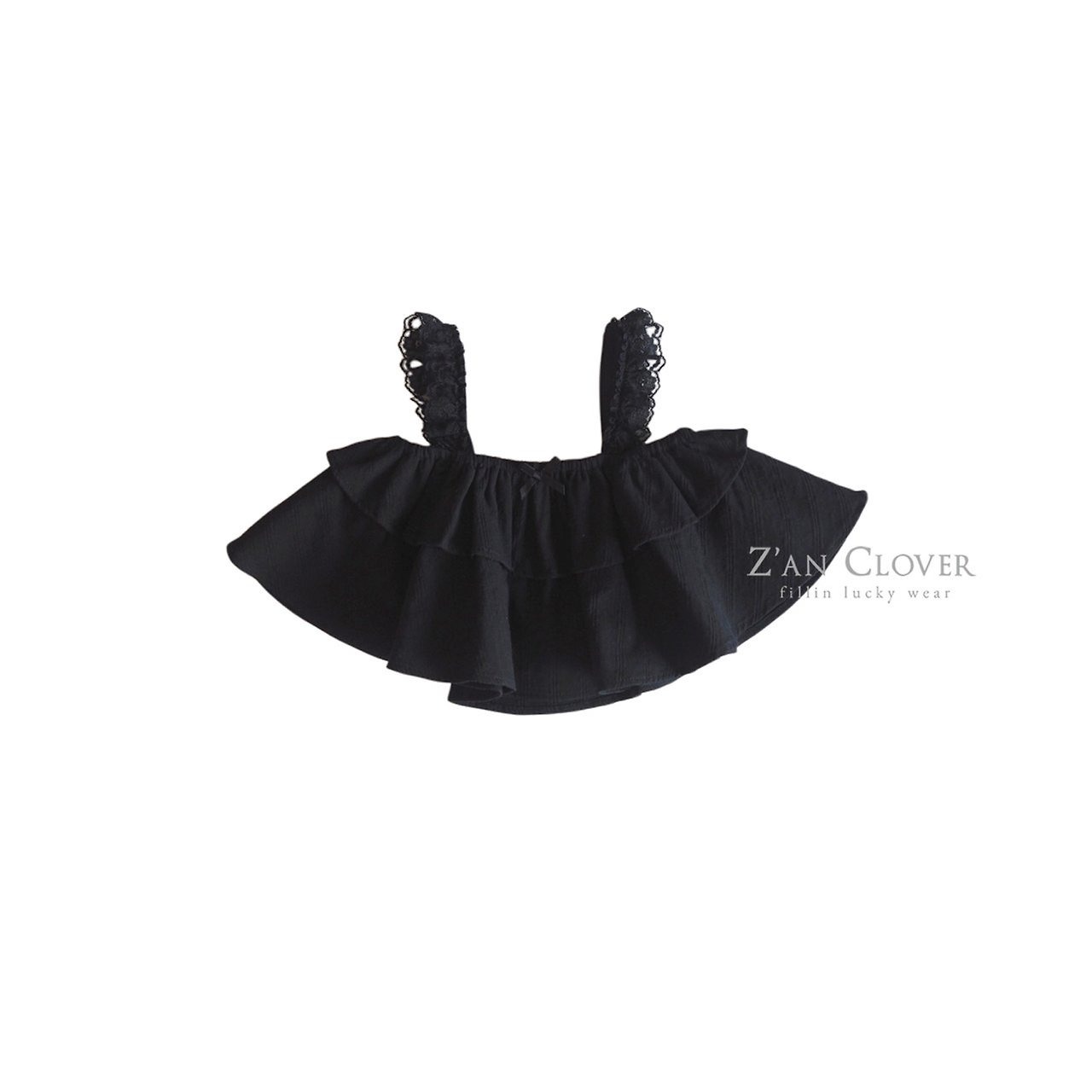 [Z’AN CLOVER] Cancan frill top / [지안클로버] 캉캉프릴탑
