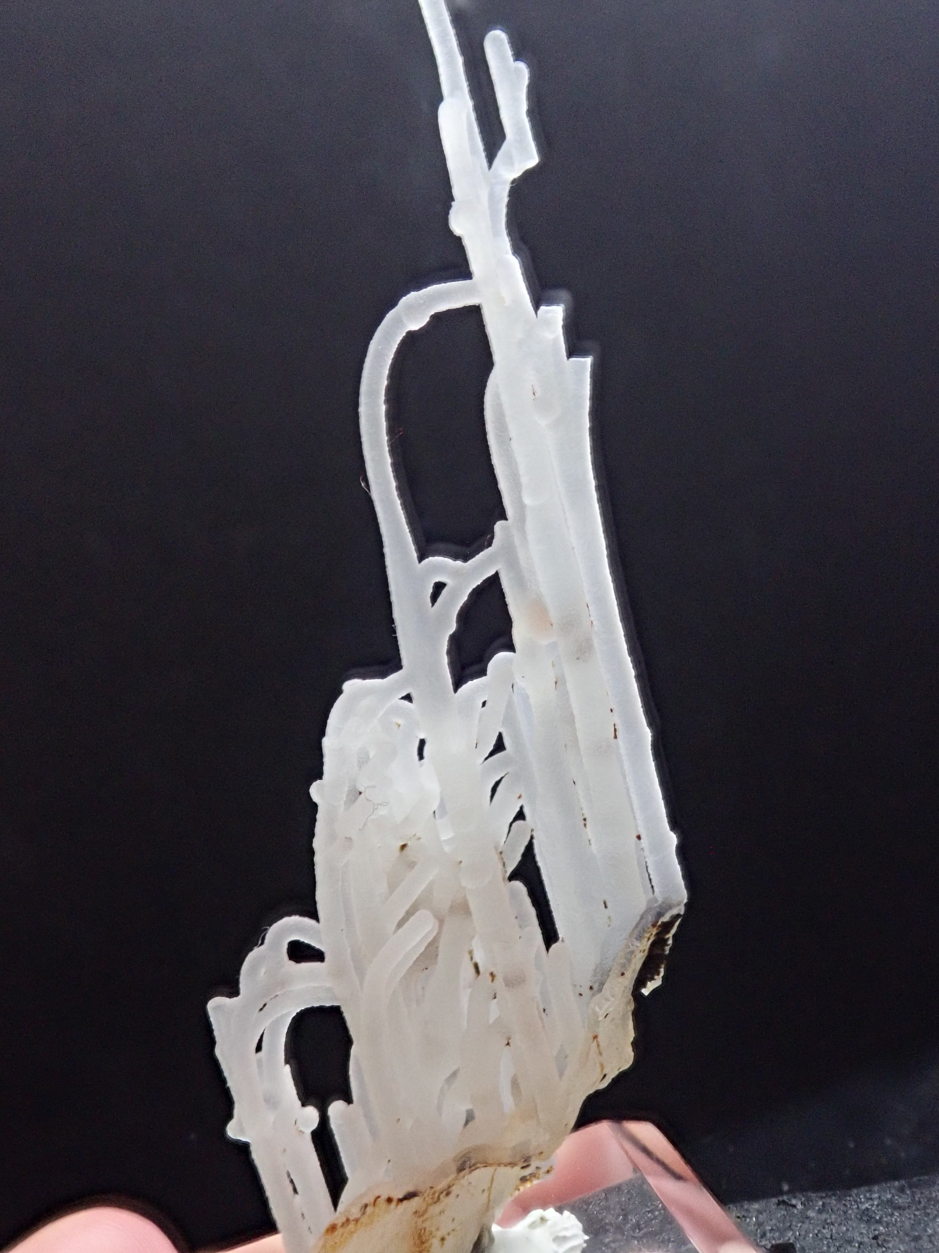 新産】異型カルセドニー＆(ピンクフローライト) 玉髄 蛍石 原石 標本