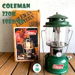 コールマン 220K 1981年8月製造 ツーマントル ランタン COLEMAN ビンテージ 希少 完全分解清掃 メンテナンス済み 美品 220系最終モデル 箱付き