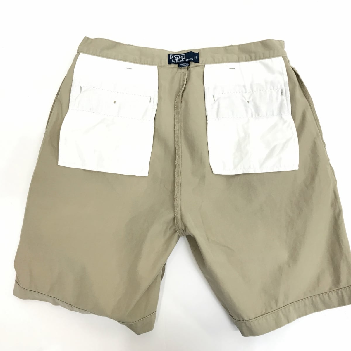 POLO BY RALPH LAUREN ラルフローレン 90年代 TYLER SHORT 2タック チノショーツ ベージュ W36 タグ