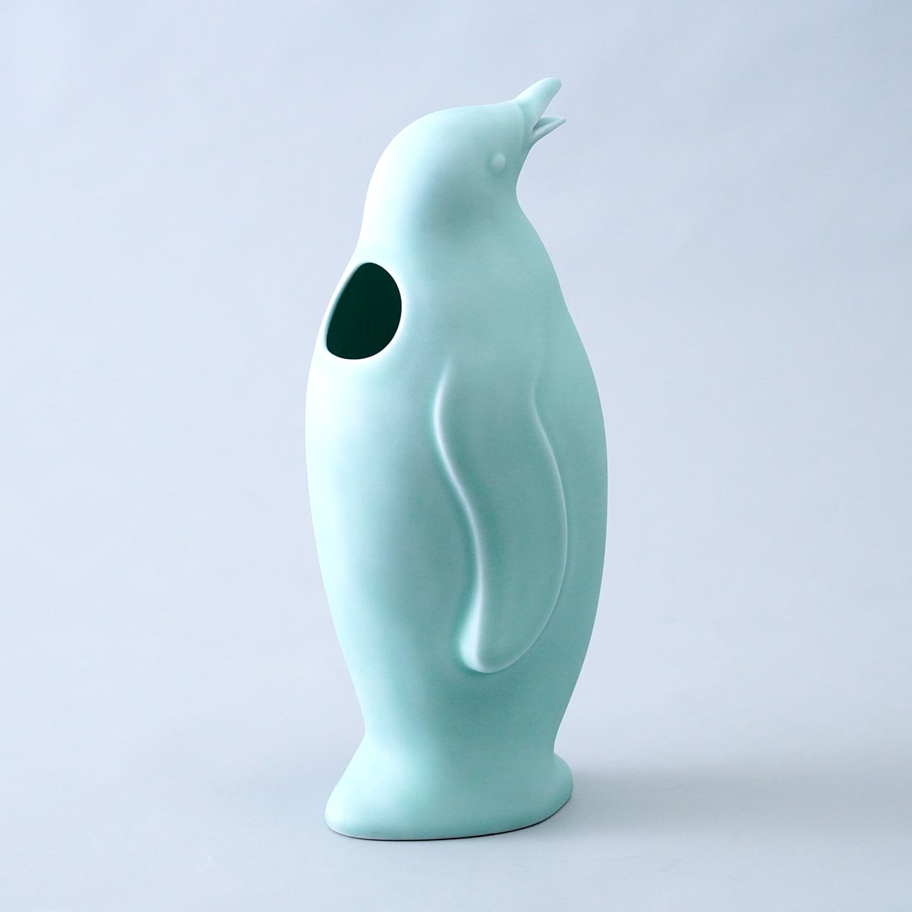 ペンギン大 ピッチャー 青磁ブラスト | 文翔窯 bunsyohgama