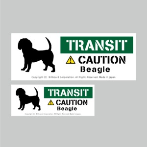 TRANSIT DOG Sticker [Beagle]番犬ステッカー/ビーグル