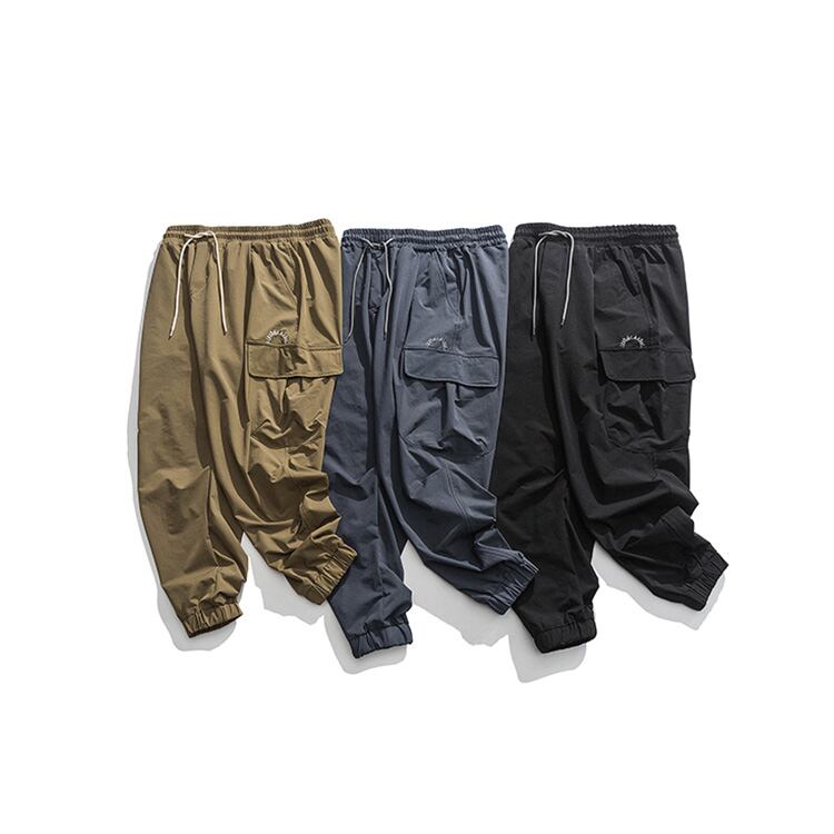 ★DRAWSTRING BUNDLE LEG CASUAL SPORTS PANTS　　　A0498