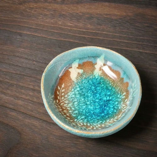 みずたまり豆皿 no.33 鳥たち