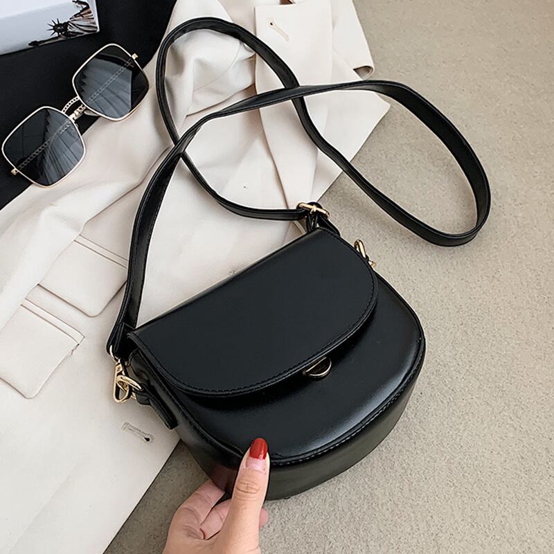 シンプルでファッショナブルなスモールバッグメスバッグ2020新しいトレンディなネットレッドテクスチャーワンショルダーメッセンジャーバッグワイルドインサドルバッグ Tiancai_Wing_Bag57330549507