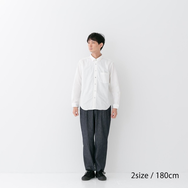 リネン TEIBAN 80/2ダウンプルーフ レギュラーカラーシャツ(R35000)全3色