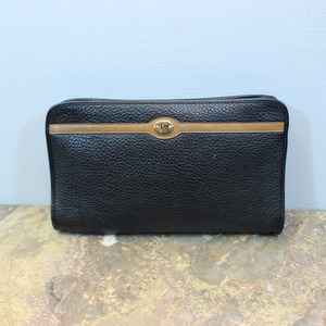 .Christian Dior LOGO LEATHER CLUTCH BAG MADE IN FRANCE/クリスチャンディオールロゴレザークラッチバッグ 2000000029221