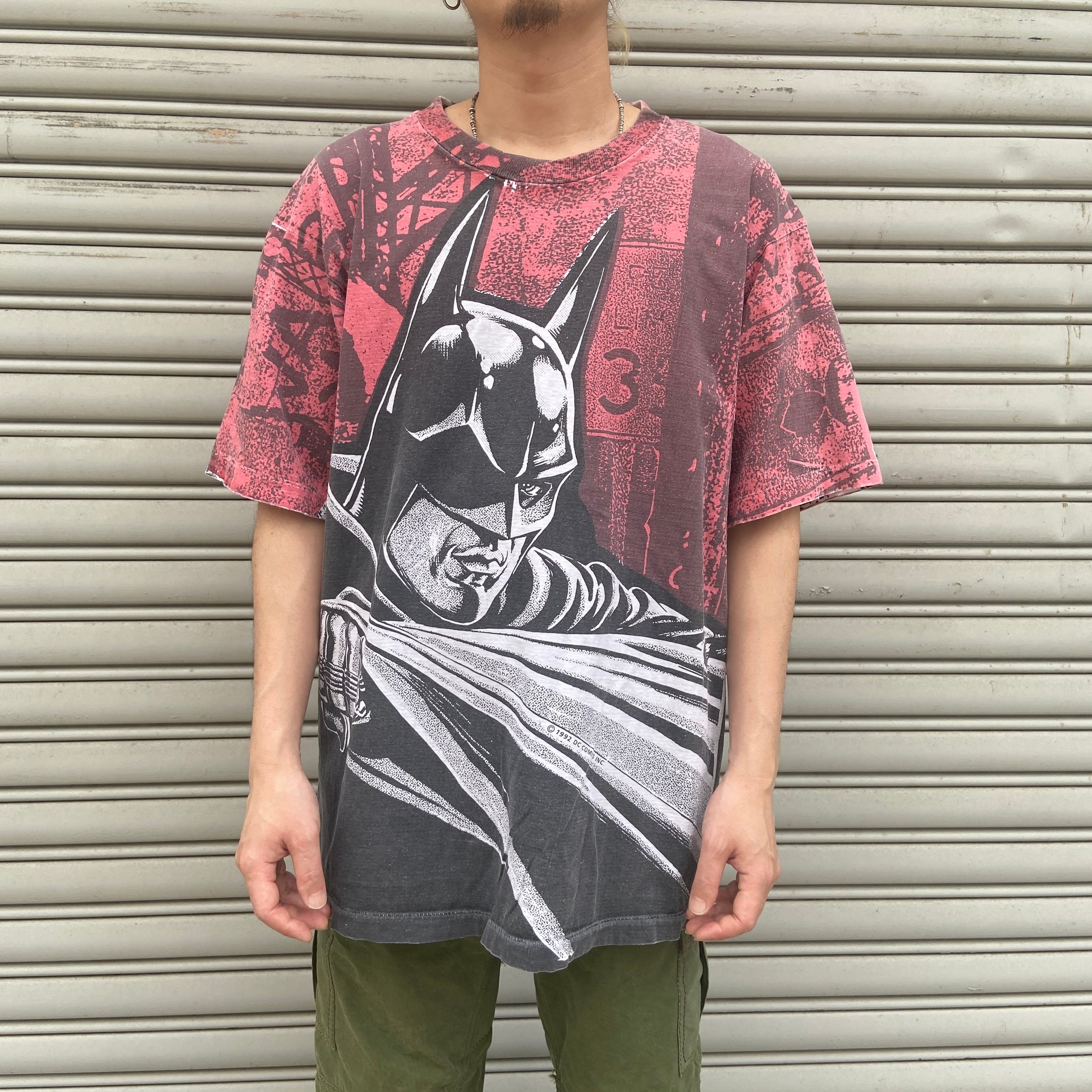 90s バットマン 総柄Tシャツ XL DC コミックス USA製 | 古着屋 Uan